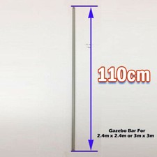 3m x 3m Gazebo Replacement/Parts: Metal Strut 110cm White .