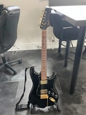 Fender Limited Edition Mahogany Blacktop Stratocaster HH Black, Gold Hardware