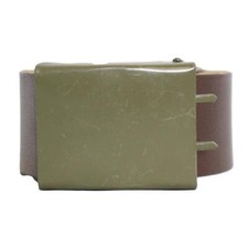 Czech vintage LEATHER army surplus heavy leather belt in a range of size