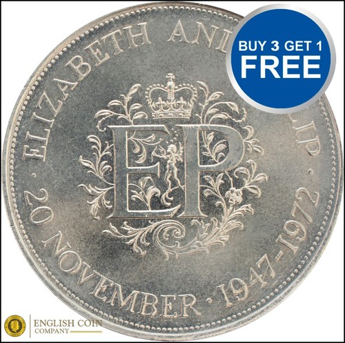 1972 crown unc - 1972, silver