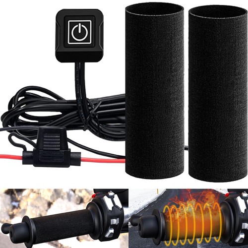 Motorcycle heated grips - heated, cover