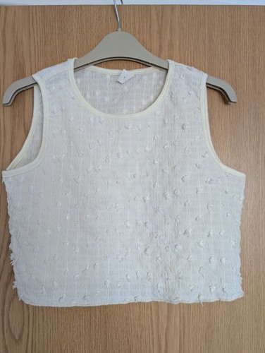 Shein girls white crop - , top