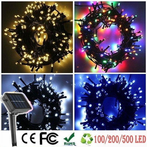 100 500 led - solar, powered