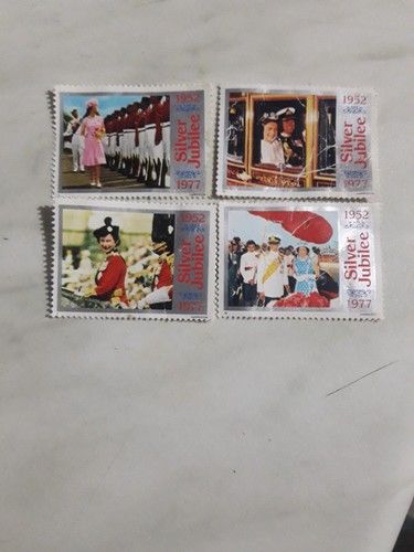Royal family old stamps - , silver