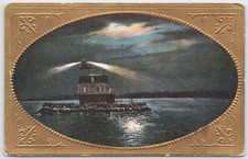 Vintage Embossed Lighthouse