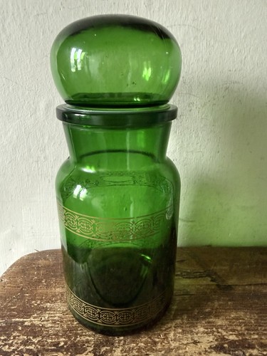 Vintage 1970s green glass - vintage,