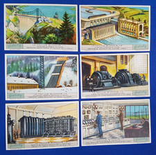 Set of 6 Liebig Cards White