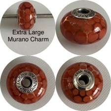PANDORA EXTRA LARGE MURANO GLASS CHARM NOW RETIRED VERY RARE