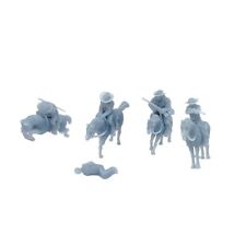 Outland Models Railroad Layout Old West Cowboy on Horse Figure Set 1:87 HO Gauge