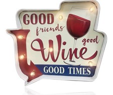 Light Signs Home Decor Wine