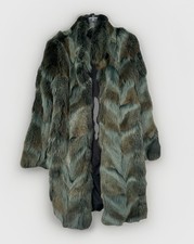 Dyed Coyote Fur Coat Long Mid