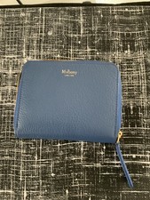 Mulberry Blue Leather Zip