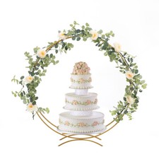 Modern Large Metal Double Ring