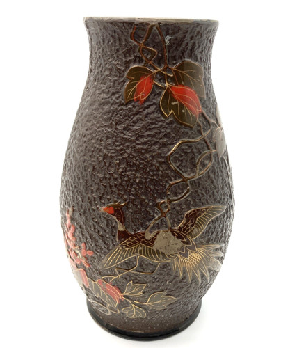 Tokoname ware pottery vase - ware,