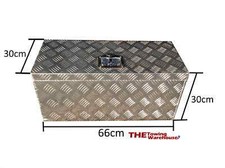 Large Aluminium Chequer plate Storage/Tool Box Lockable lid trucks,trailers 