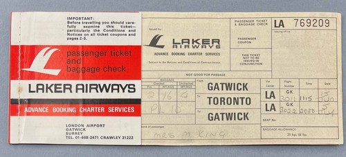 Laker airways vintage used - laker,
