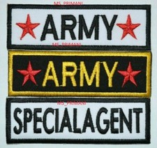 Military Army Airforce Stars Embroidered Military Iron On Patches Special Agent