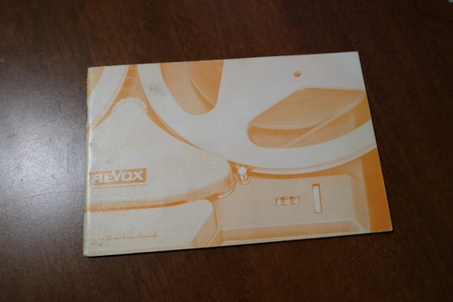 Revox g36 original instruction - g36,