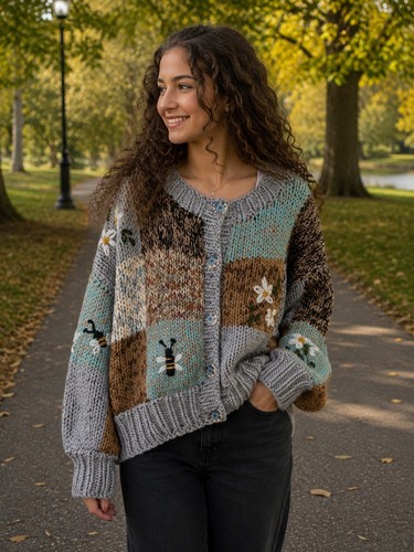 Hand knitted womens