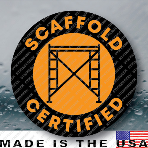 Scaffold certified funny blue - scaffold,