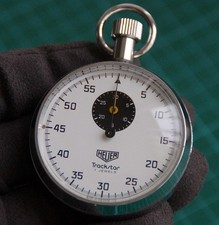 HEUER - TRACKSTAR STOPWATCH - RALLY STYLED DIAL - VINTAGE