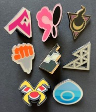 8 X Pokemon Pin Badge Metal