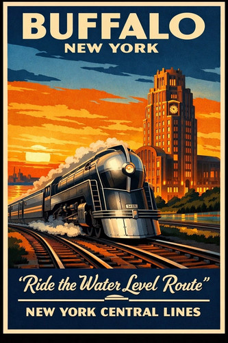 Buffalo new york central lines - new,