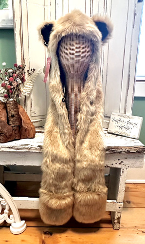 Spirithoods cream bear tan - le,