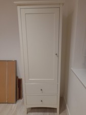 Single cream wardrobe with two