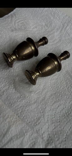 Pair antique solid brass - pair, of