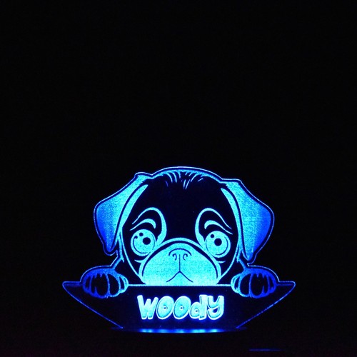 Dog night light personalised - |,