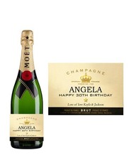 Personalised champagne moet - personalised,