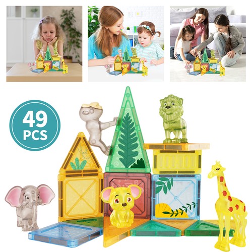 Magnetic tiles set sensory - tiles,