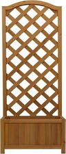 Outdoor Wooden Planter Trellis