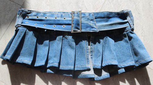 Denim pleated micro - denim,