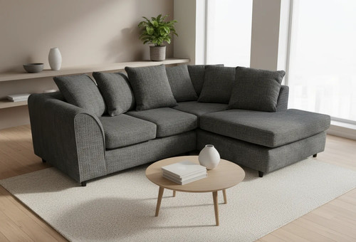 Dylan chenille corner sofa - chenille,