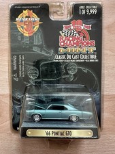 Racing Champions Mint 1999 Motor Trend 50th - 66 Pontiac GTO Real Riders 1:64