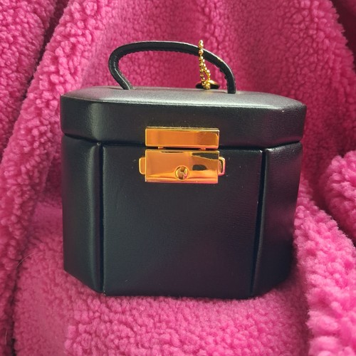 Vintage leather black travel - black,