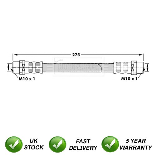 Brake hose rear inner - brake,