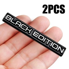 3D Black Edition Logo Sticker