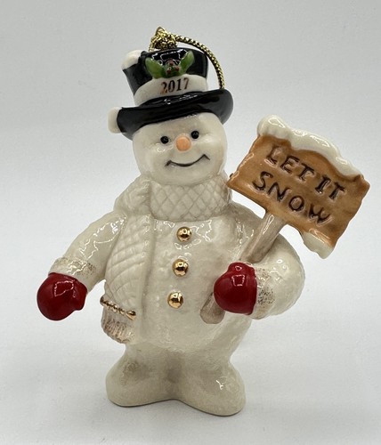 Lenox annual snowman ornament - lenox,