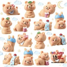  15 Pieces Cute Bear Miniature