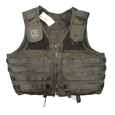 Aegis Safriland Molle Tactical Vest Black Police Security Airsoft Small Defect
