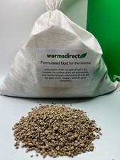 500g to 1.9kg of Worm Food with conditioning for large and rapid growth