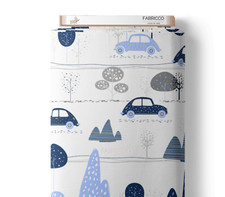 Kids cotton fabric cars - ,