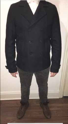 Calvin klein pea coat large - pea,