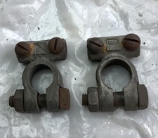 PAIR BATTERY LEAD CONNECTORS POSITIVE/ NEGATIVE 