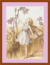 Harebell Flower Fairy Cross Stitch Kit