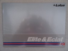 Lotus Elite and Eclat Series 2.2 UK brochure 1980/81/82. Specifications. 10 page