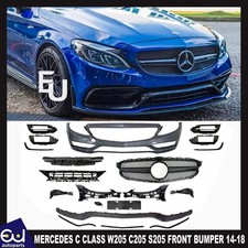 FOR MERCEDES C CLASS W205 C205 S205 FACELIFT C63 LOOK FRONT BUMPER 2014-2018